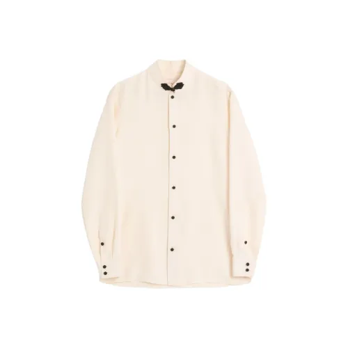 Valentino SS26 Рубашка Мужская Кремово-Белая