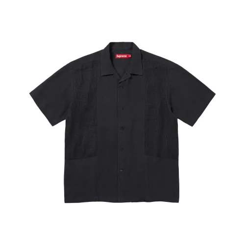 Supreme SS24 WEEK18 Сетчатая панель Linen S S Рубашка Unisex
