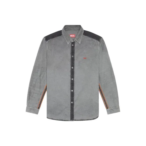 DIESEL Серые Мужские Рубашки