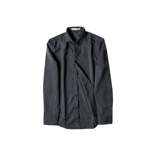 SOARIN YUPPIE Все Season Все Рубашка Slim Fit Мужской Черный