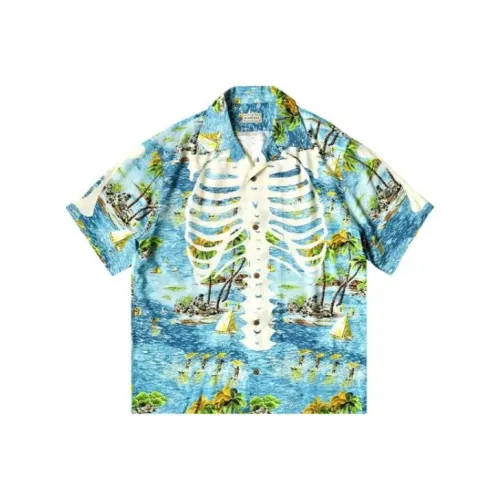 Капитал Синий Мужские Рубашки