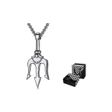 Серебряный (Шахматный узор, коробка)