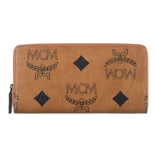 MCM Испанская Телячья кожа Портативная Сумка через плечо Сумка на плечо Средняя Женская Кофейная