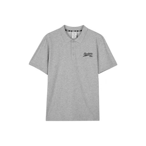 Skechers Поло Мужское Средний Фотиния Серый