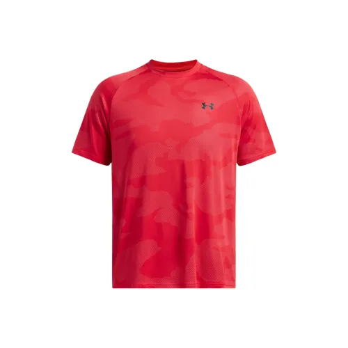 Under Armour Velocity T Shirt Мужской Красный 602