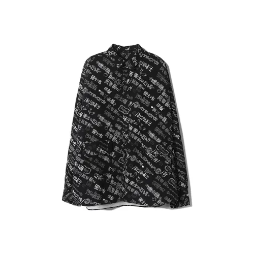 BAIJUAN Черная унисекс рубашка