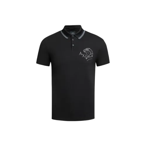 ARMANI EXCHANGEAE SS24 Поло Мужское Черное