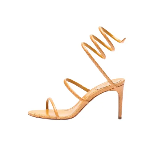 RENE CAOVILLA Cleo One Strap Sandals 8 см Женские Желтые