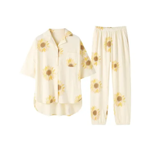 ZAO FU NIAO Пижамный комплект Женские Подсолнух