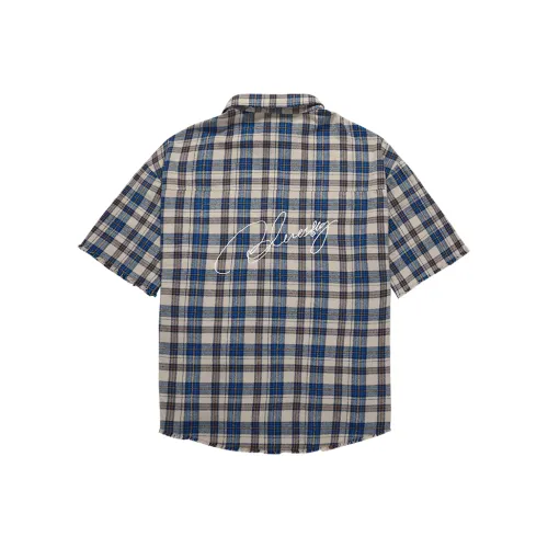 BLUESFLY Мужские рубашки синего цвета