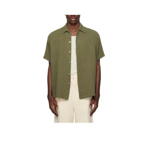 GREG LAUREN SS25 Рубашка Мужская Хаки