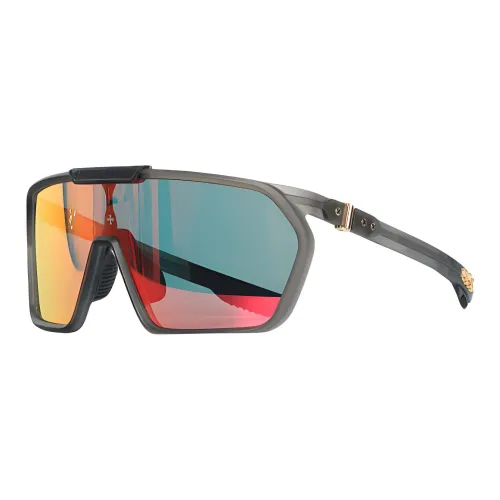 Chrome Hearts Нерегулярная форма Солнцезащитные очки Мужской Коричневый