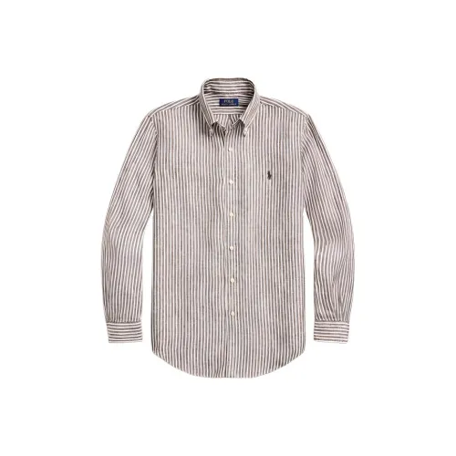 Polo Ralph Lauren SS24 Рубашка Мужская Шоколад