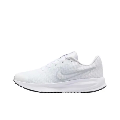 Nike RUN DEFY Устойчивый к истиранию Дышащий Низкий Топ Беговые кроссовки Женские Белый Серый