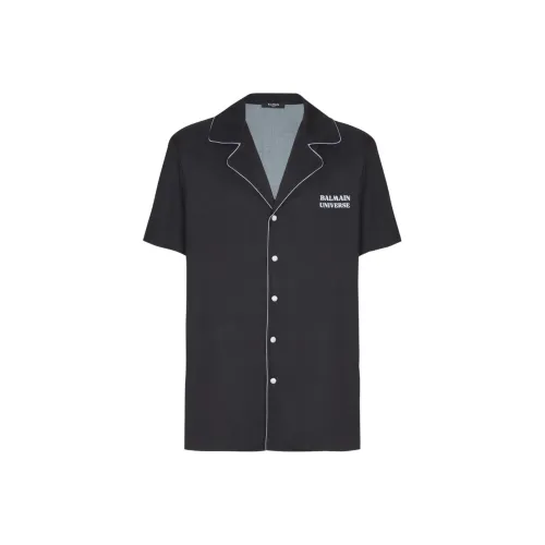 BALMAIN Мужские Черные Рубашки