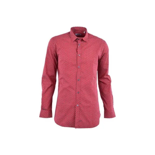 MOSCHINO Red Men's Shirts MOSCHINO Красные Мужские Рубашки