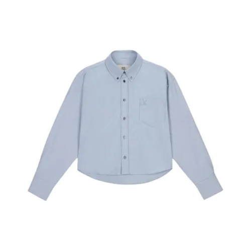 AMIPARIS Джинсовый синий Унисекс Рубашки