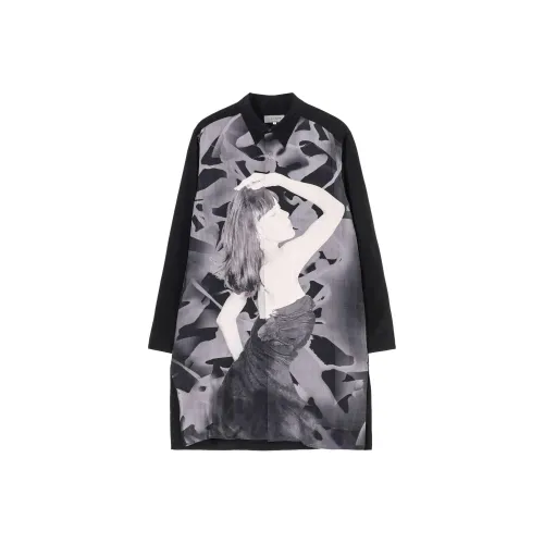 Yohji Yamamoto Черные Мужские Рубашки