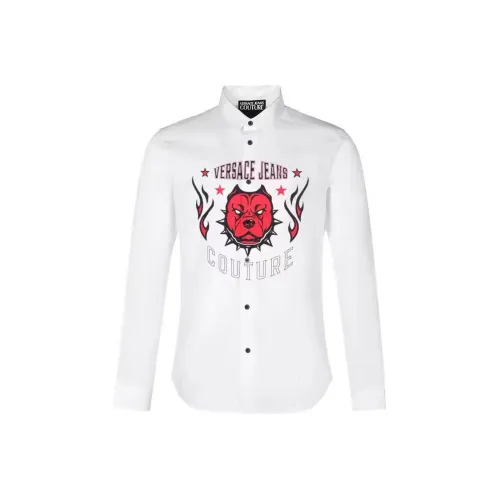 VERSACE JEANS COUTURE Белые Мужские Рубашки
