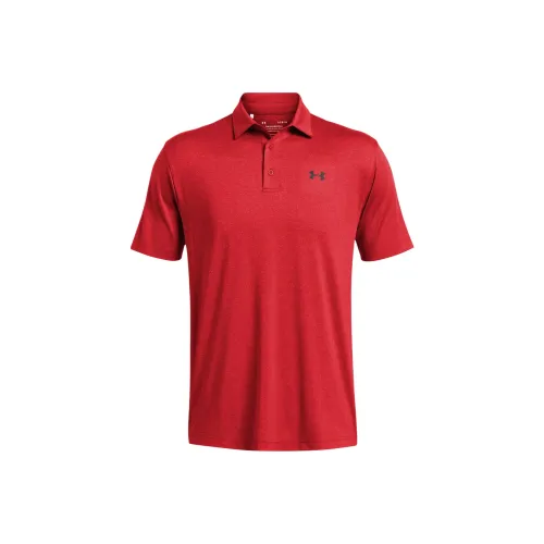 Under Armour Heather Polo Мужской Красный