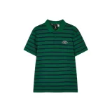 Морской синий, зеленые полосы/04AL