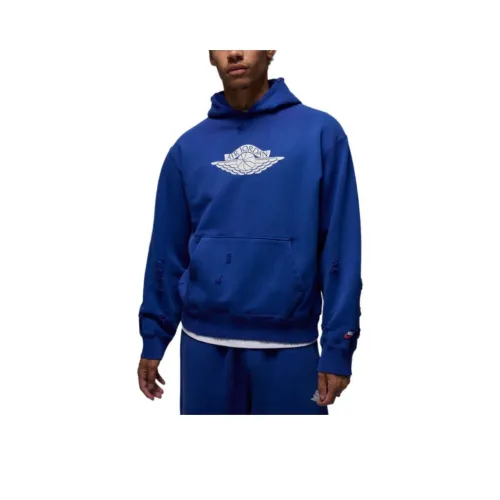 Jordan Air SS25 Толстовка Мужской Темно-Королевский Синий