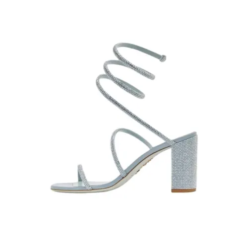 RENE CAOVILLA Cleo One Strap Sandals 8 cm Women's Blue РЕНЕ CAOVILLA Cleo One Ремешок Сандалии 8 см Женские Синие