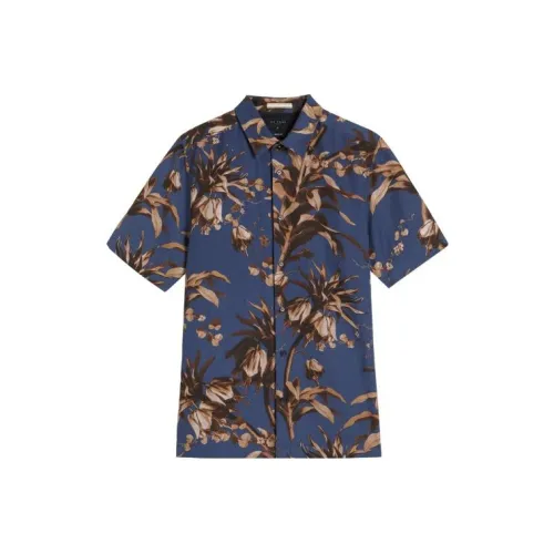 TED Baker Темно-синие мужские рубашки