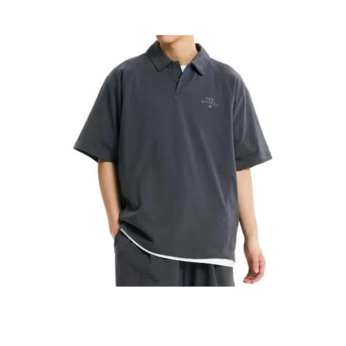 New Balance UNI Essential Поло Мужское Угольный Серый