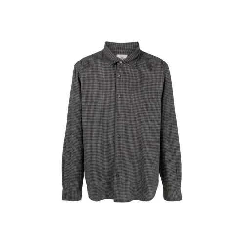 WOOLRICH Темно-серые мужские рубашки