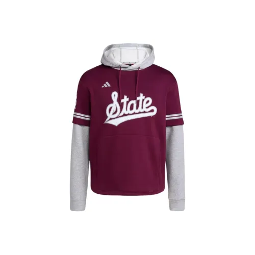 Adidas Mississippi State Худи Джерси Толстовка Мужская Каштановая
