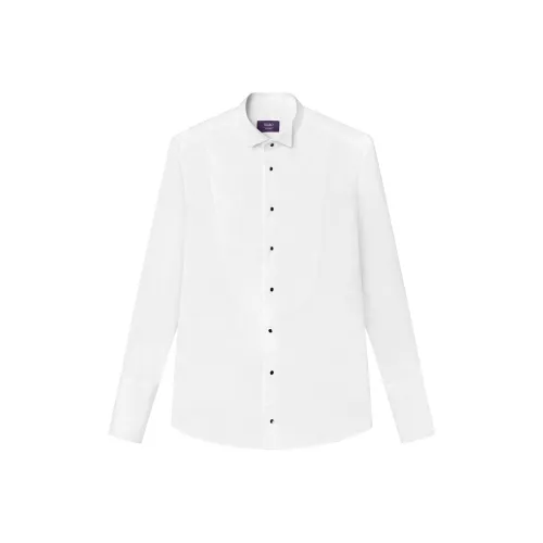 SKARO Белый SKE1741 Воротник-крылышко Мужская Рубашка