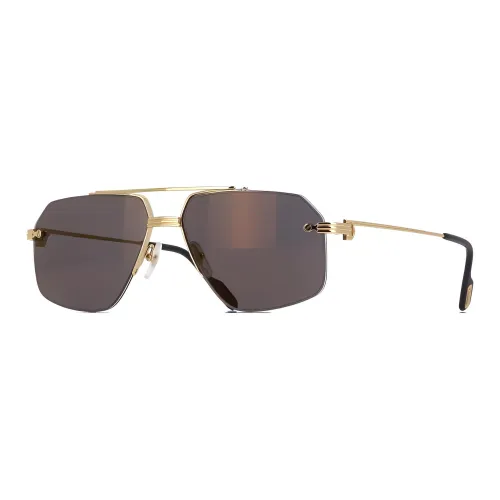 Cartier Metal Aviator Солнцезащитные очки Мужские Золотые