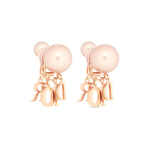 DIOR Clip ON Серьги Розовые Женские