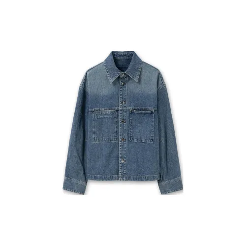 WOOYOUNGMI Blue Men's Shirts WOOYOUNGMI Синий Мужские Рубашки