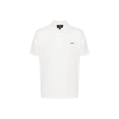 A.P.C. Joint Paragraph Белая Мужская Рубашка Polo