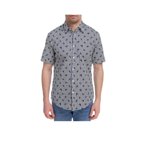 Hugo Boss Рубашка Мужская Темно-синяя