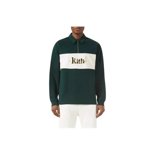 Kith Темно-зеленое унисекс-поло