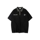 Чёрный, звёзды (молния)