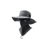 [Улучшенный] Шапки и кепки + Маска - Темно-серый двухкомпонентный комплект