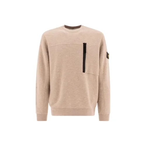 Stone Island Песочный Мужской Свитшот