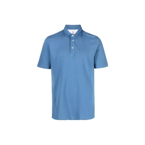 BRUNELLO CUCINELLI Blue Men's Polo