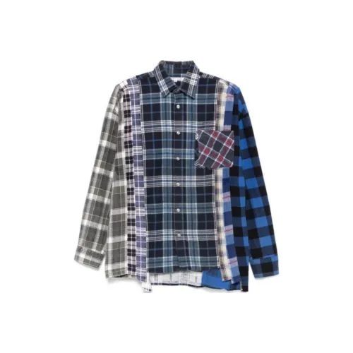 Needles Collaboration Мужские Синие Рубашки