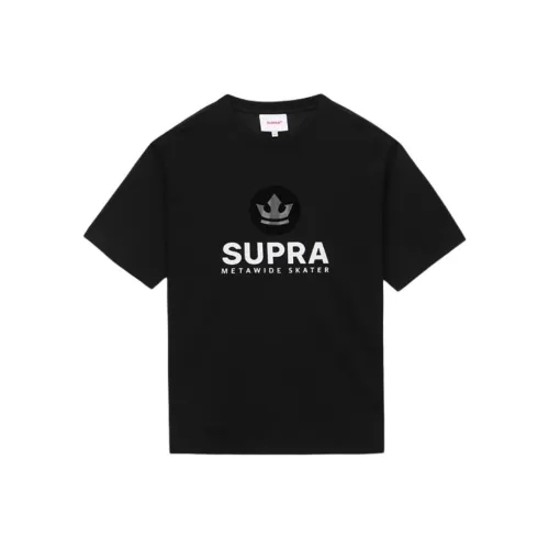 SUPRA Черная Унисекс Футболка