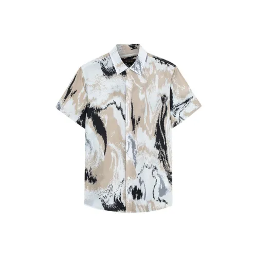 CAIZI Светлый хаки Мужские рубашки