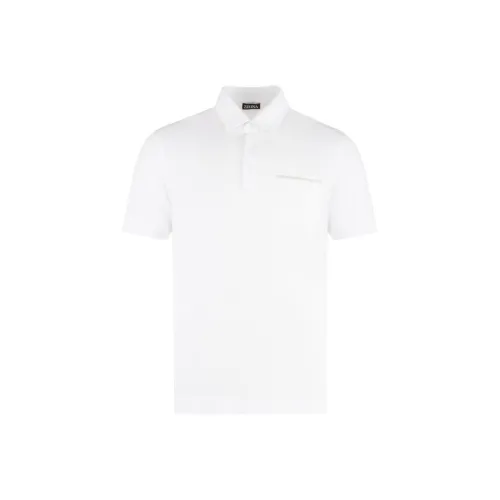 Ermenegildo Zegna Белая Мужская Рубашка Поло