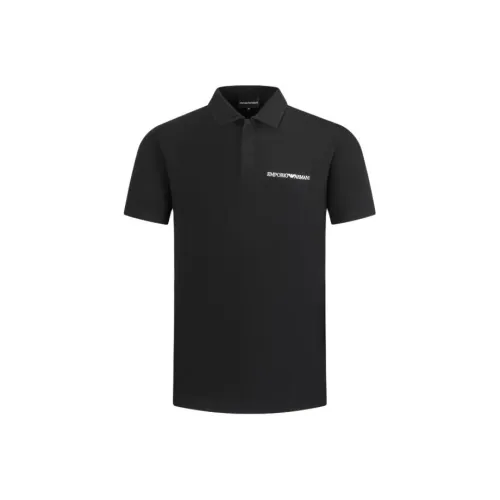 EMPORIO ARMANI SS24 Поло Мужское Черное