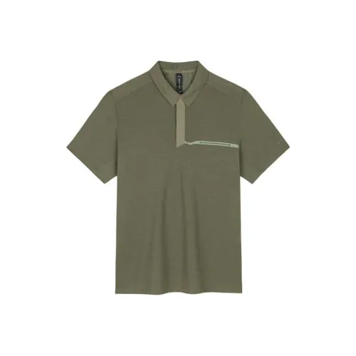 ANTA Outdoor Collection Поло Мужское Мутный Оливковый Зеленый