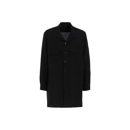 Yohji Yamamoto Pour Homme SS25 Рубашка Мужская Черная