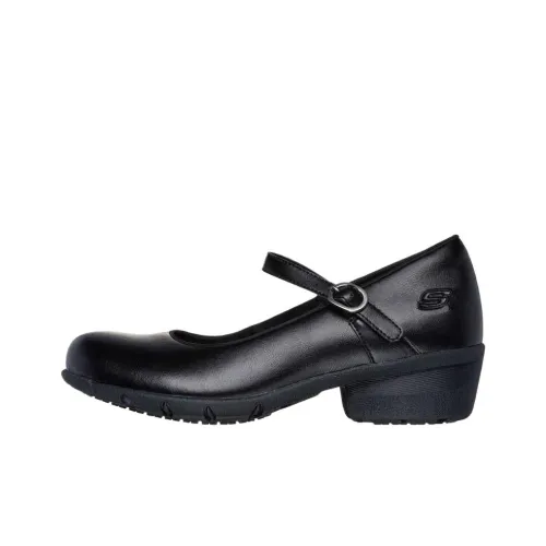 Skechers Elsit SR Женские повседневные туфли Черный Женские